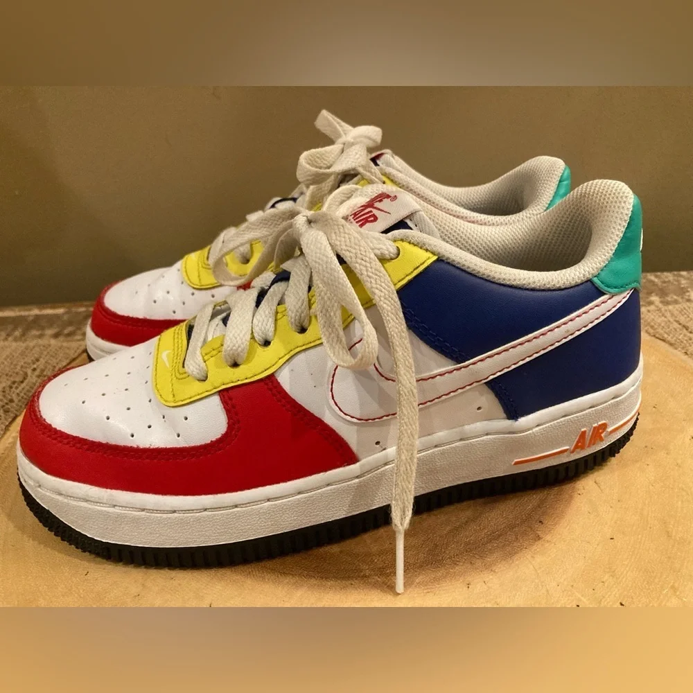 Nike Air‎ Force 1 LV8 Sneakers Shoes Colorful FN6980-657 Kids Youth Size 4Y